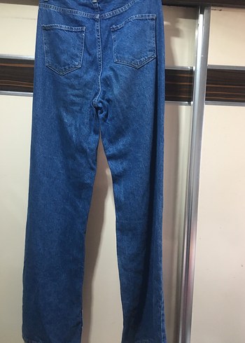 26 Beden Lacivert Midi Kadın Denim Pantolon