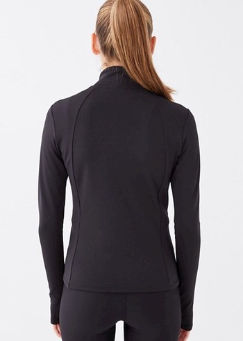 Lcw Siyah Fermuarlı hırka - Görsel 3