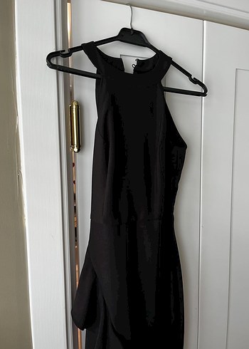 Milla Kolsuz Volanlı Siyah Elbise - Görsel 2