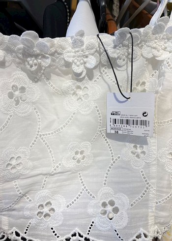 Dantel İşlemeli Beyaz Mini Büstiyer - Görsel 6