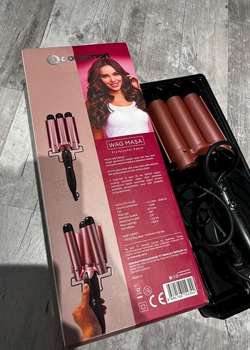 Polosmart Üç Varilli Pembe Saç Şekillendirici - Görsel 6