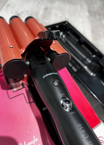 Polosmart Üç Varilli Pembe Saç Şekillendirici - Görsel 4