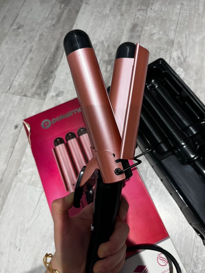 Polosmart Üç Varilli Pembe Saç Şekillendirici - Görsel 2