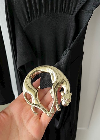 TrendyolmillaxZeynep Tosun Siyah Elbise - Görsel 3