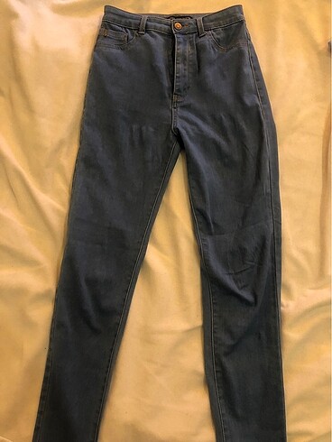 Bershka acik mavi skinny jean