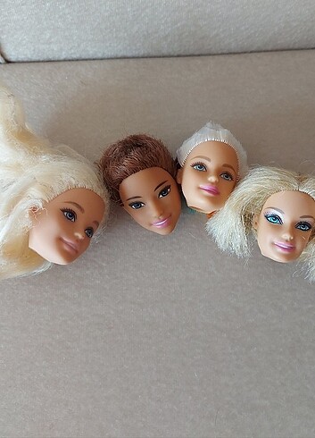 Değerlendirmelik Orjinal Barbie Bebek Kafaları 