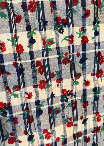 Vintage Sıfır Kırkyama El Yapımı Yatak Örtüsü - Görsel 5