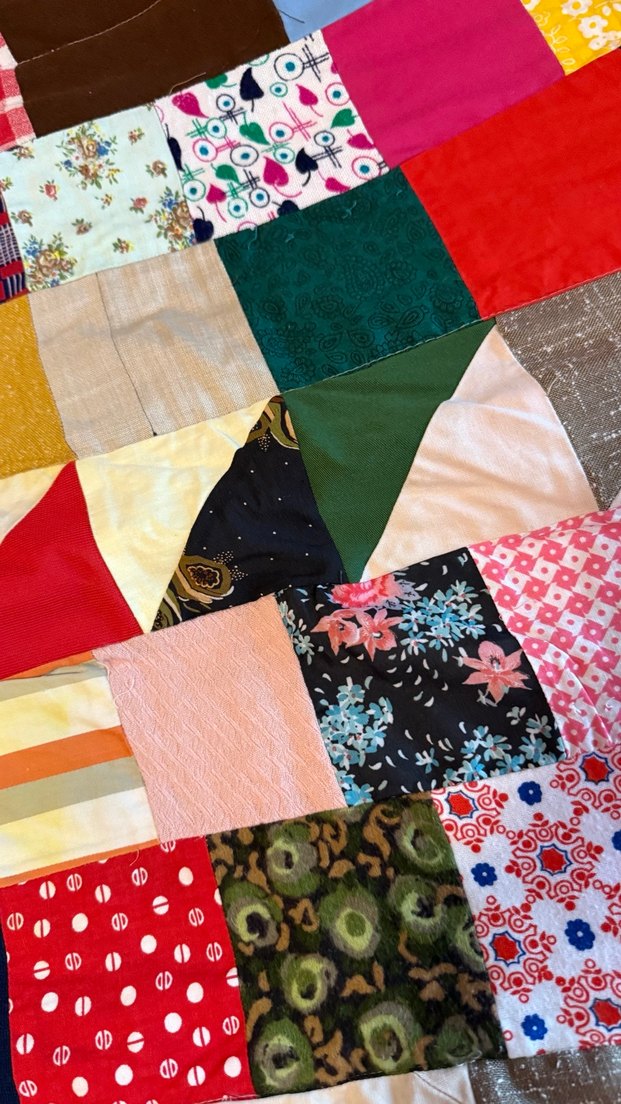 Vintage Sıfır Kırkyama El Yapımı Yatak Örtüsü - Görsel 3