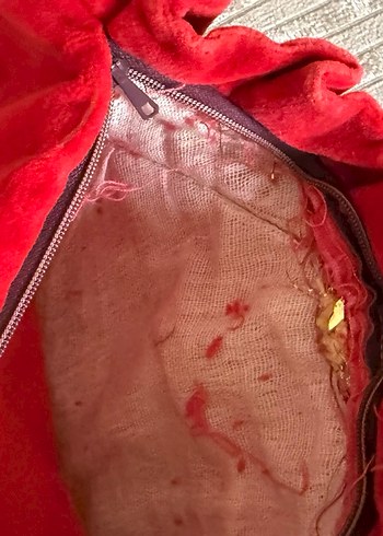 Vintage Kadife Goblen Kumaş Kırlent - Görsel 5