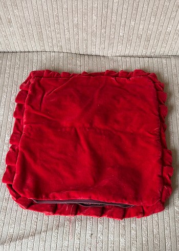 Vintage Kadife Goblen Kumaş Kırlent - Görsel 4