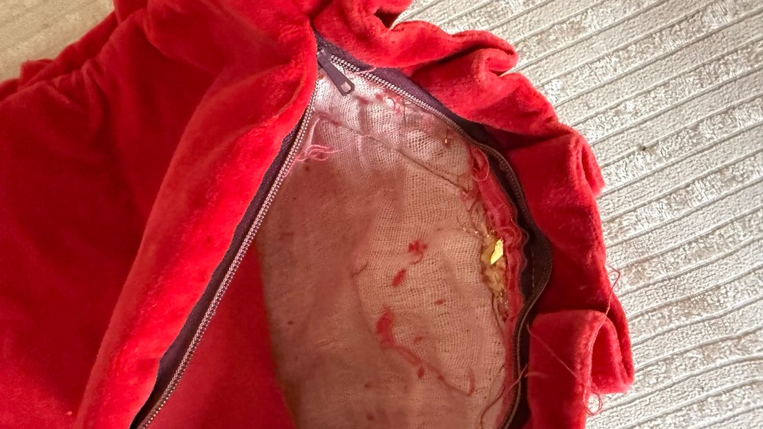 Vintage Kadife Goblen Kumaş Kırlent - Görsel 5