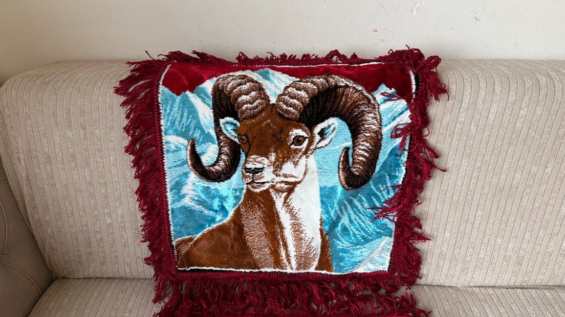 Vintage İpek Kadife Sandalye Örtüsü - Görsel 2