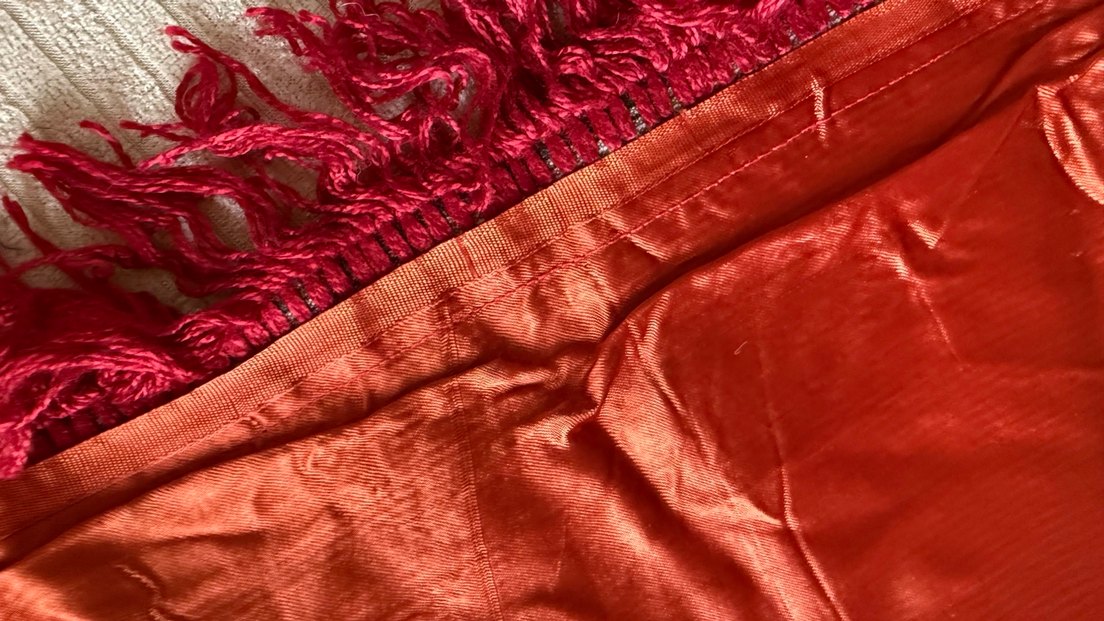 Vintage İpek Kadife Sandalye Örtüsü - Görsel 5