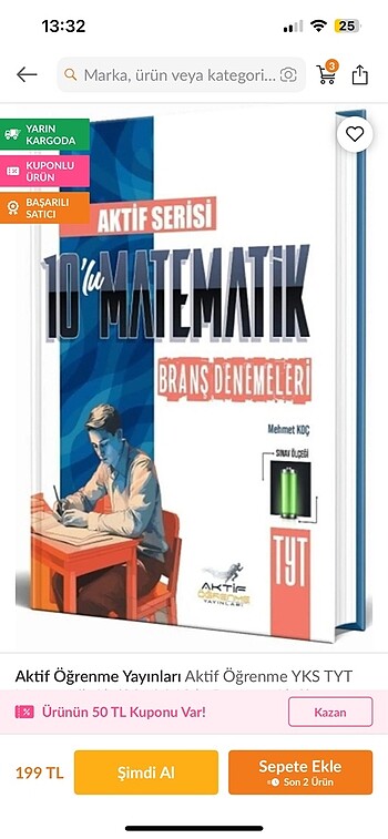 MATEMATİK SINAVA HAZIRLIK KİTAPLARIM