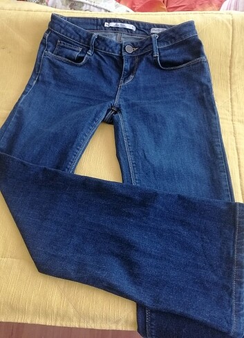 36 Beden lacivert Renk Zara jean pantalon