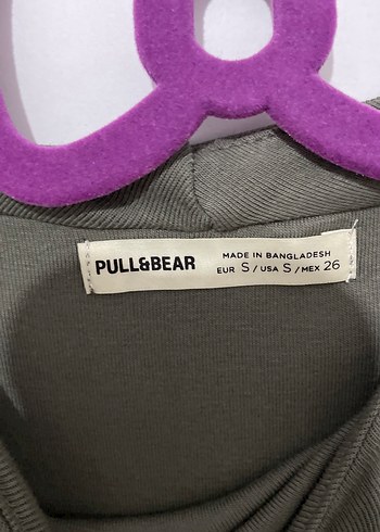 pull bear Kadın Haki Uzun Basic Elbise - Görsel 3
