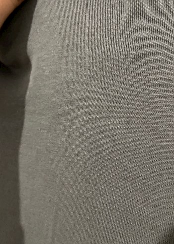 pull bear Kadın Haki Uzun Basic Elbise - Görsel 4