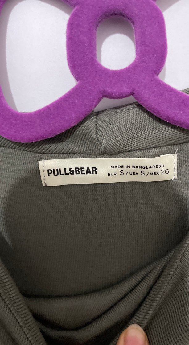 pull bear Kadın Haki Uzun Basic Elbise - Görsel 3