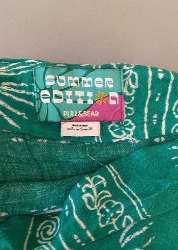 Turkuaz Renkli Bağlamalı Bohem Pareo - Görsel 3