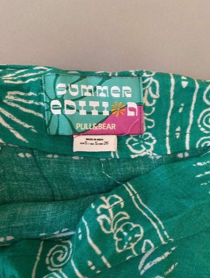 Turkuaz Renkli Bağlamalı Bohem Pareo - Görsel 3