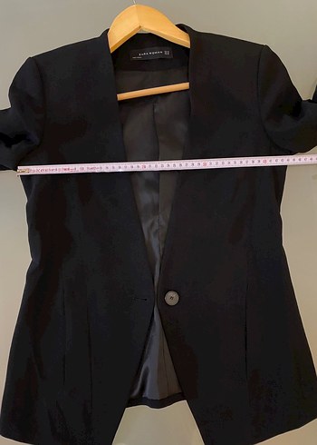 Zara Siyah Kadın Denim Blazer Ceket - Görsel 4