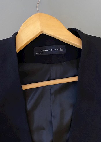 Zara Siyah Kadın Denim Blazer Ceket - Görsel 3