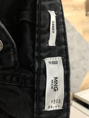 34 Beden Mango Kadın Siyah Jean Candy