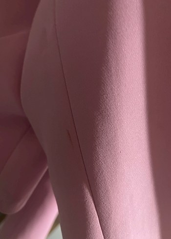 Quzu Pembe Crop Kadın Blazer Ceket