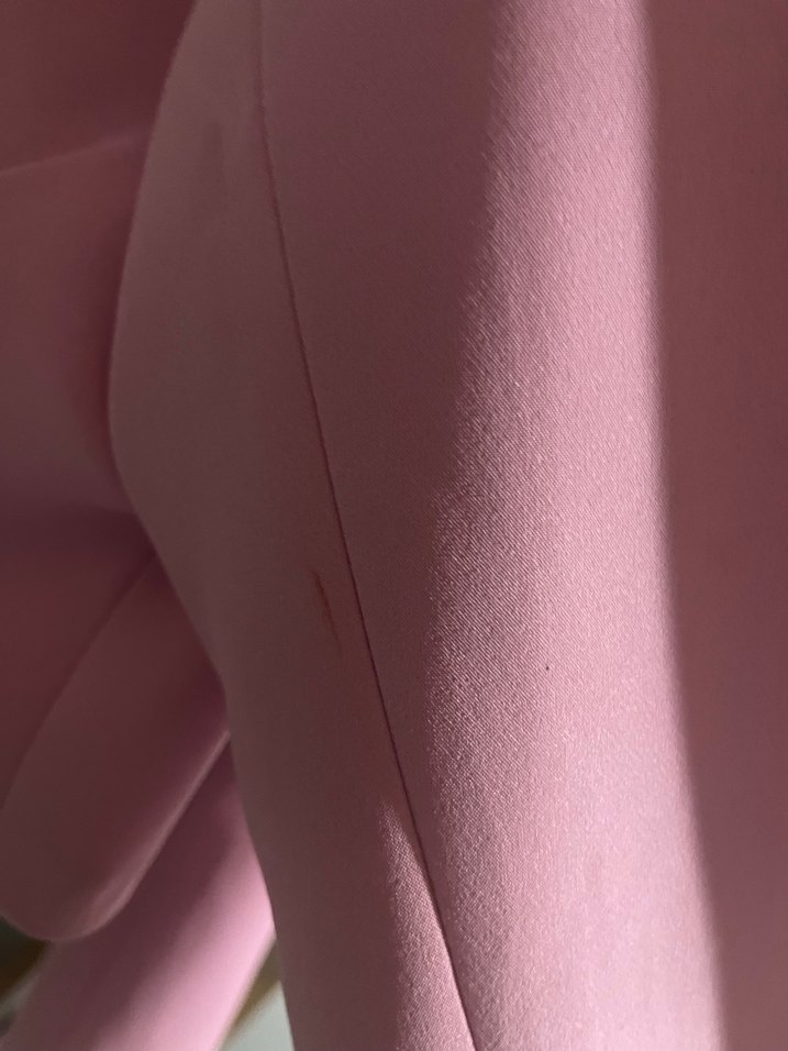 Pembe Crop Kadın Blazer Ceket - Görsel 5