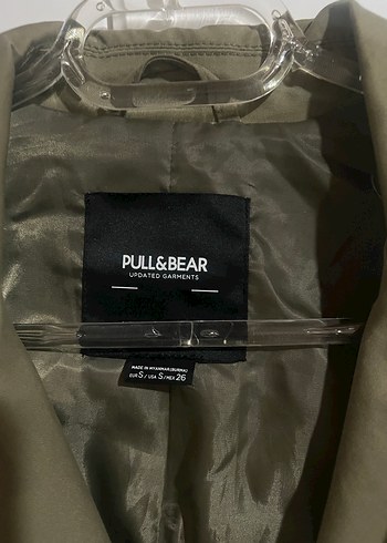 Haki Kadın Kemerli Trençkot - Görsel 2