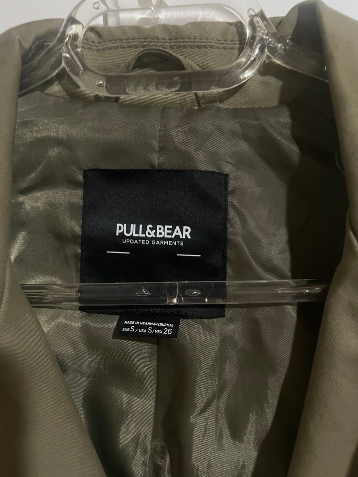 Haki Kadın Kemerli Trençkot - Görsel 2