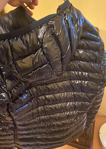 Moncler Parlak Koyu Lacivert Kadın Mont - Görsel 4