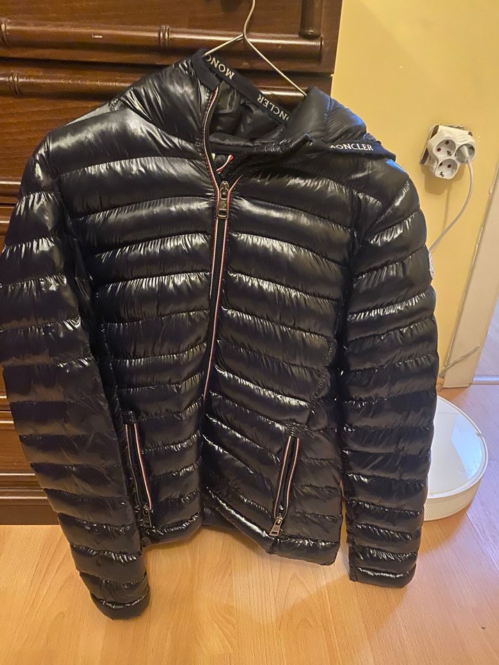 Moncler Parlak Koyu Lacivert Kadın Mont - Görsel 2