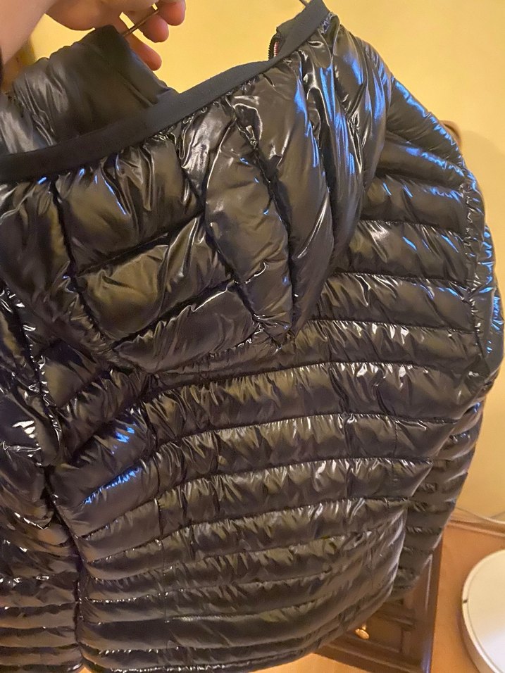 Moncler Parlak Koyu Lacivert Kadın Mont - Görsel 4