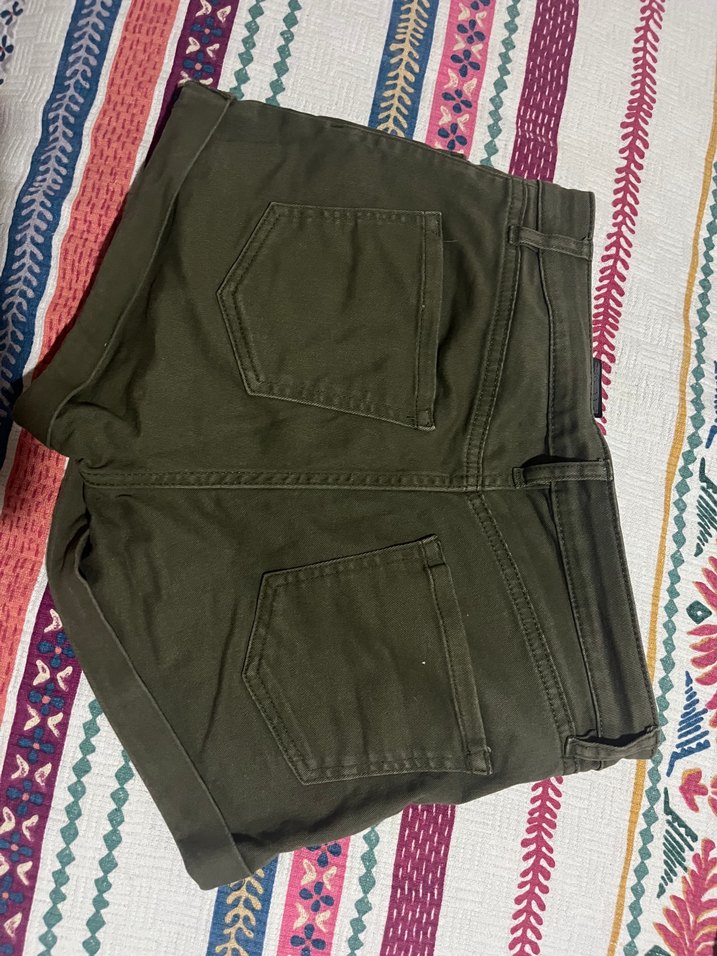 Yeşil Pamuklu Kadın Şort - Görsel 2