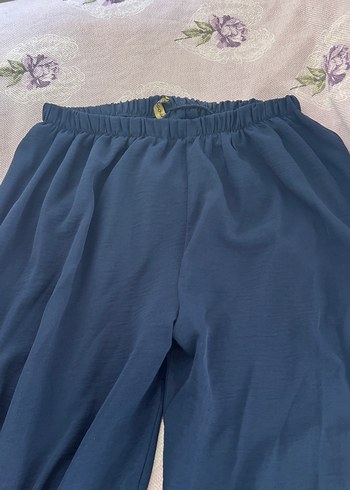 Diğer Lacivert Rahat Bol Paca Pantolonlu Takim