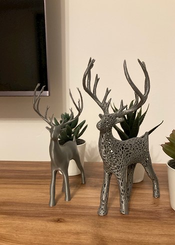 3D Geyik Figürü | Hediyelik Yılbaşı ve Ev Dekoru