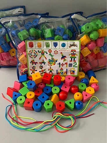 Renkli Geometrik boncuklar