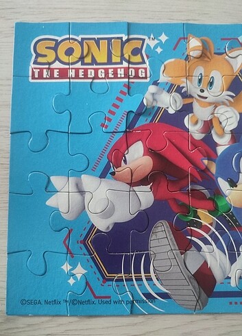  Beden Renk Sonic puzzle 