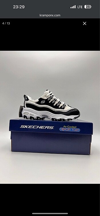 Skechers DLites Black White