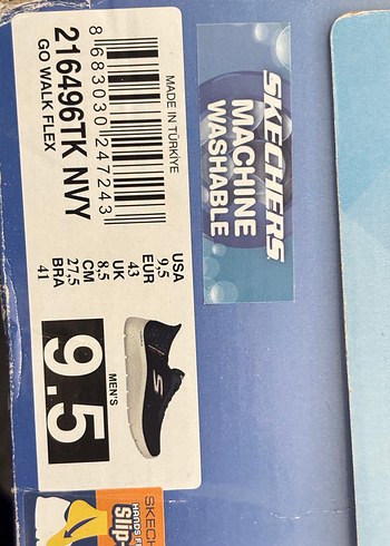 Skechers Slip-IN Erkek Lacivert Elastik Spor Ayakkabı - Görsel 9