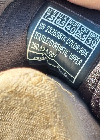 Siyah Track Erkek Spor Ayakkabı Velcro Bantlı - Görsel 6