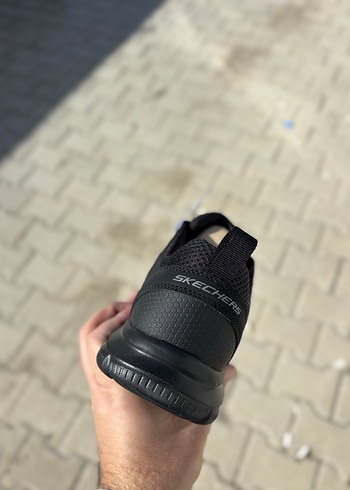 Siyah Track Erkek Spor Ayakkabı Velcro Bantlı - Görsel 4