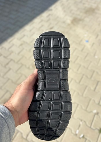 Siyah Track Erkek Spor Ayakkabı Velcro Bantlı - Görsel 5