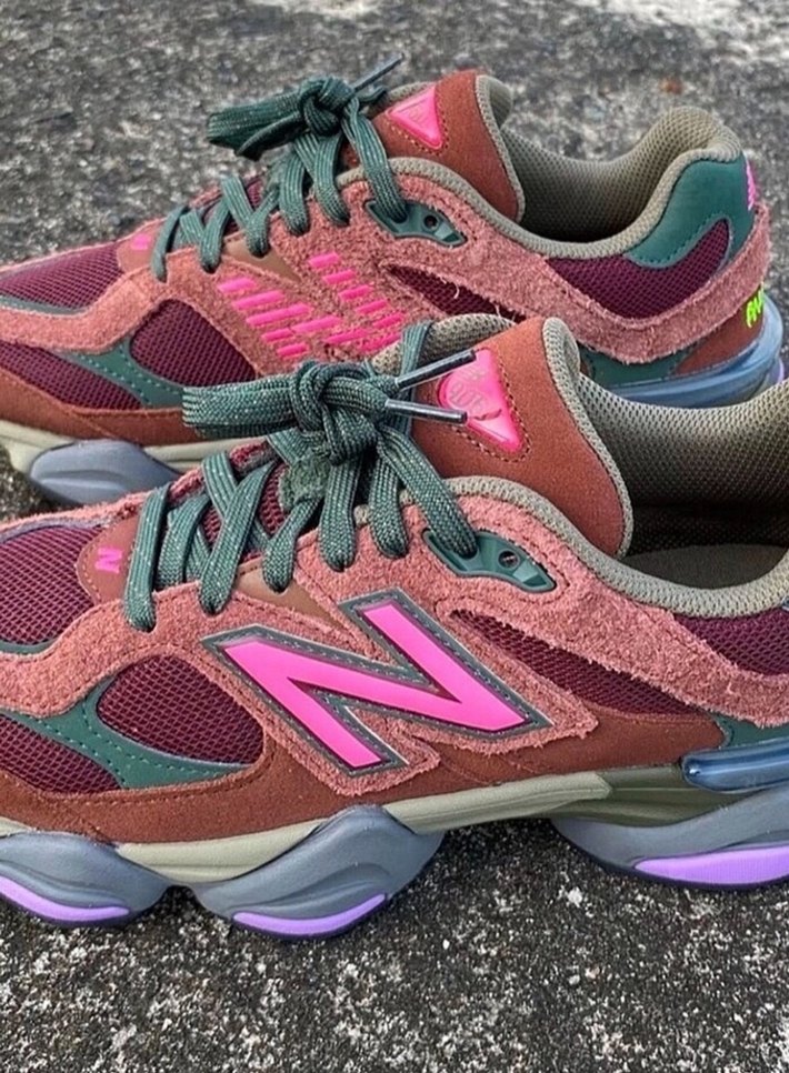 New Balance 9060 Oak Burgundy - Görsel 3