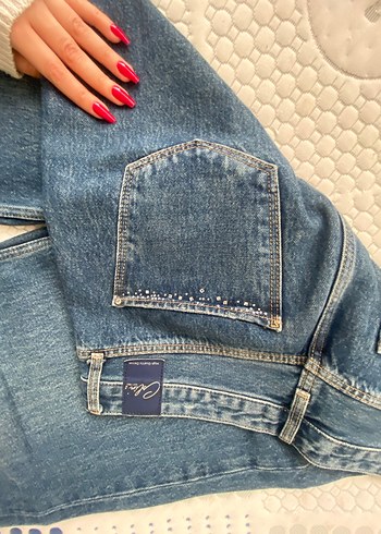 Colins oversize taşlı kot pantolon - Görsel 4