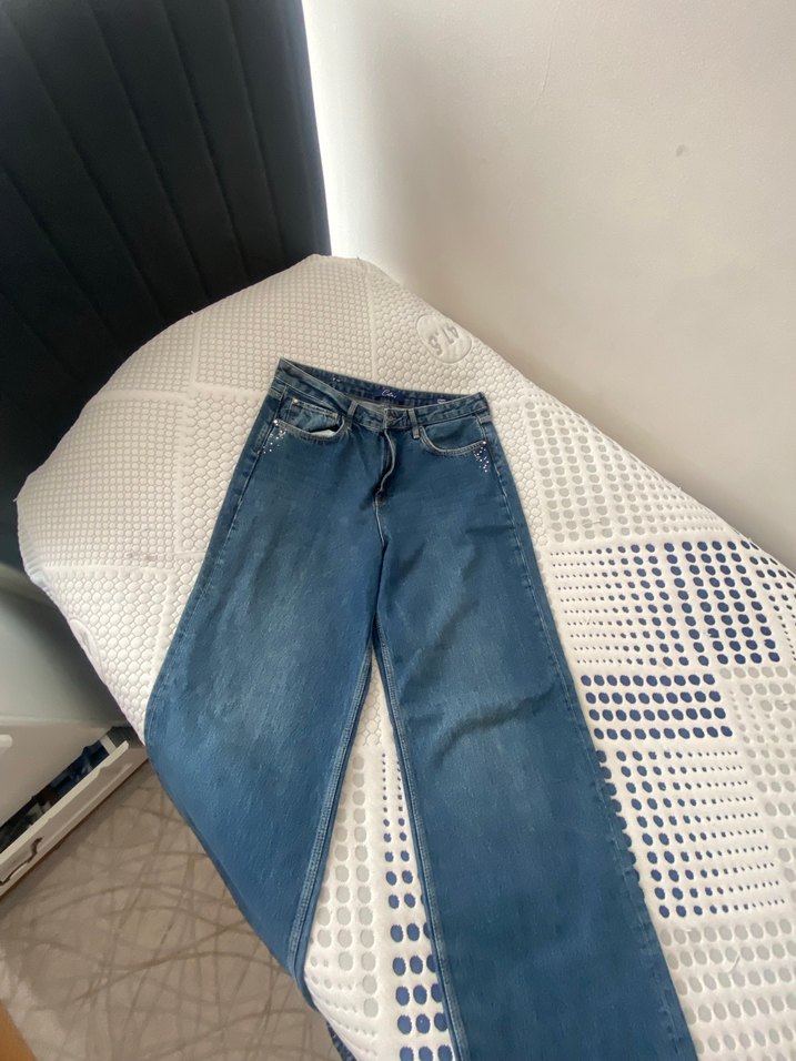 Colins oversize taşlı kot pantolon - Görsel 3