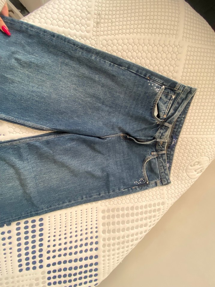 Colins oversize taşlı kot pantolon - Görsel 2