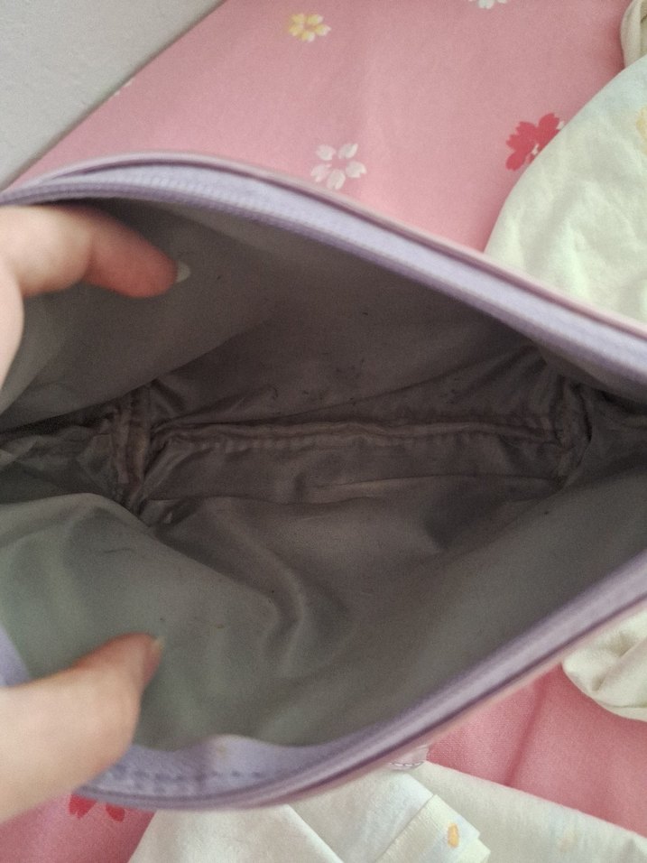 Pembe Pastel Fermuarlı Makyaj Çantası - Görsel 3