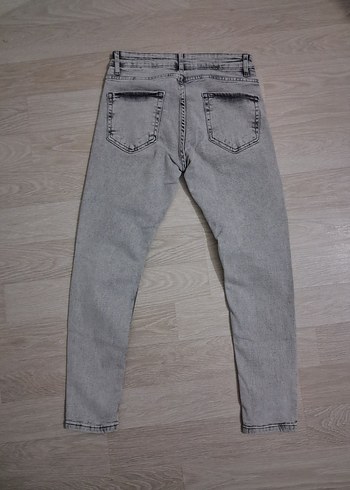 Gri Regular Fit Denim Erkek Kot Pantolon - Görsel 2